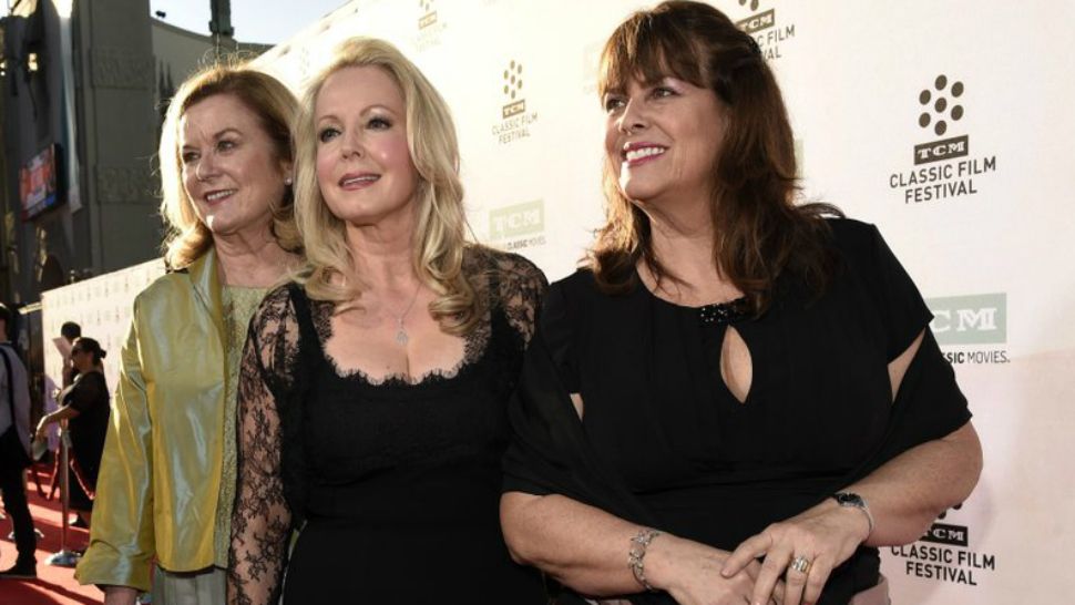 In this March 26, 2015, file photo, Heather Menzies-Urich, from left, Kym Karath and Debbie Turner, cast members in the classic film “The Sound of Music,” pose together before a 50th anniversary screening of the film at the opening night gala of the 2015 TCM Classic Film Festival in Los Angeles. Menzies-Urich, who played one of the singing von Trapp children in the 1965 hit film, has died. She was 68. Menzies-Urich’s son, actor Ryan Urich, told Variety that his mother died late Sunday, Dec. 24, 2017, in Frankford, Ontario. She had been diagnosed with brain cancer.(Photo by Chris Pizzello/Invision/AP, File)