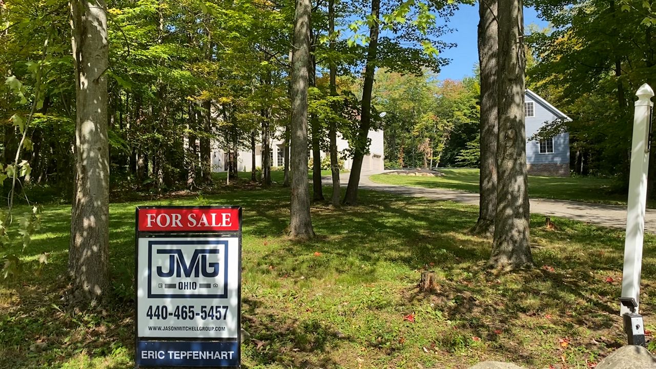 A house on the market in the Cleveland area.