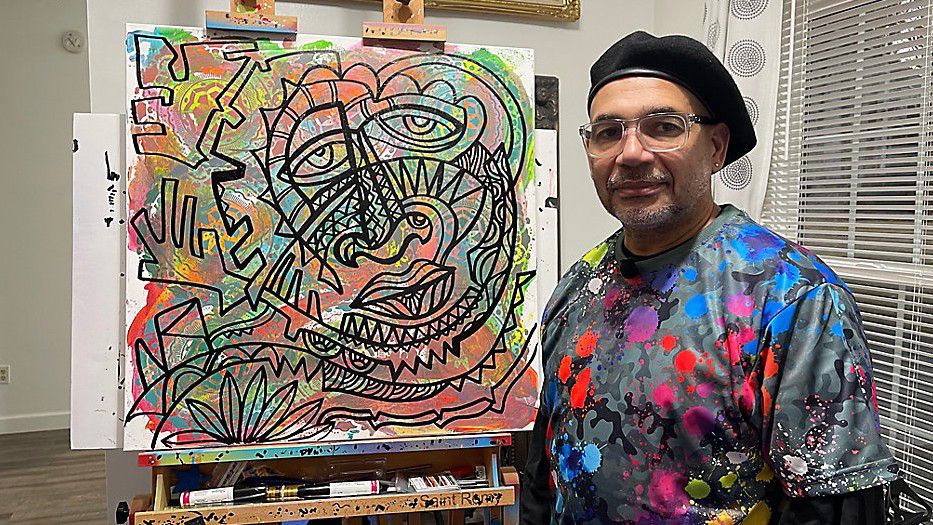 Afro-Latino artist talks about what inspires his work