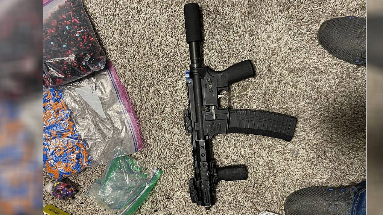 Federal authorities say this weapon, modified to make it fully a fully automatic machine gun, was used in a March 2022 shooting that killed a 16-year-old in St. Louis. (U.S. Attorney's Office)