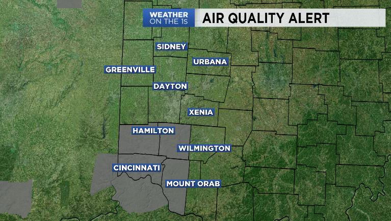 Air Quality Alert for southwest Ohio Thursday