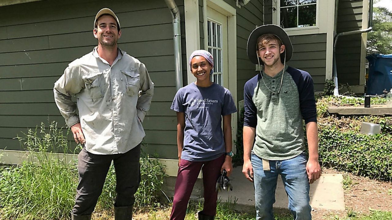 farmer and interns