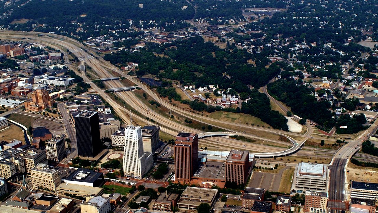 The section of highway to be redeveloped is near downtown between Exchange and Market streets. 