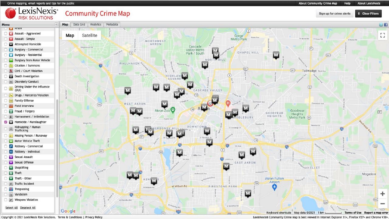 LexisNexis crime map