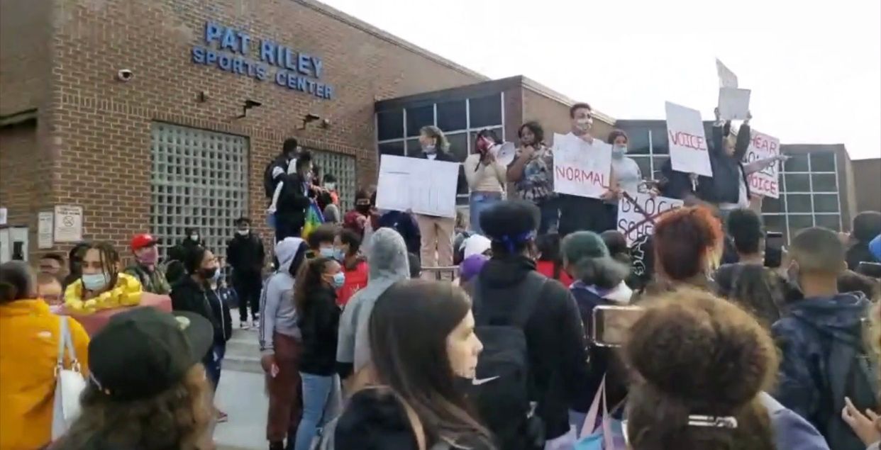 Students protesting