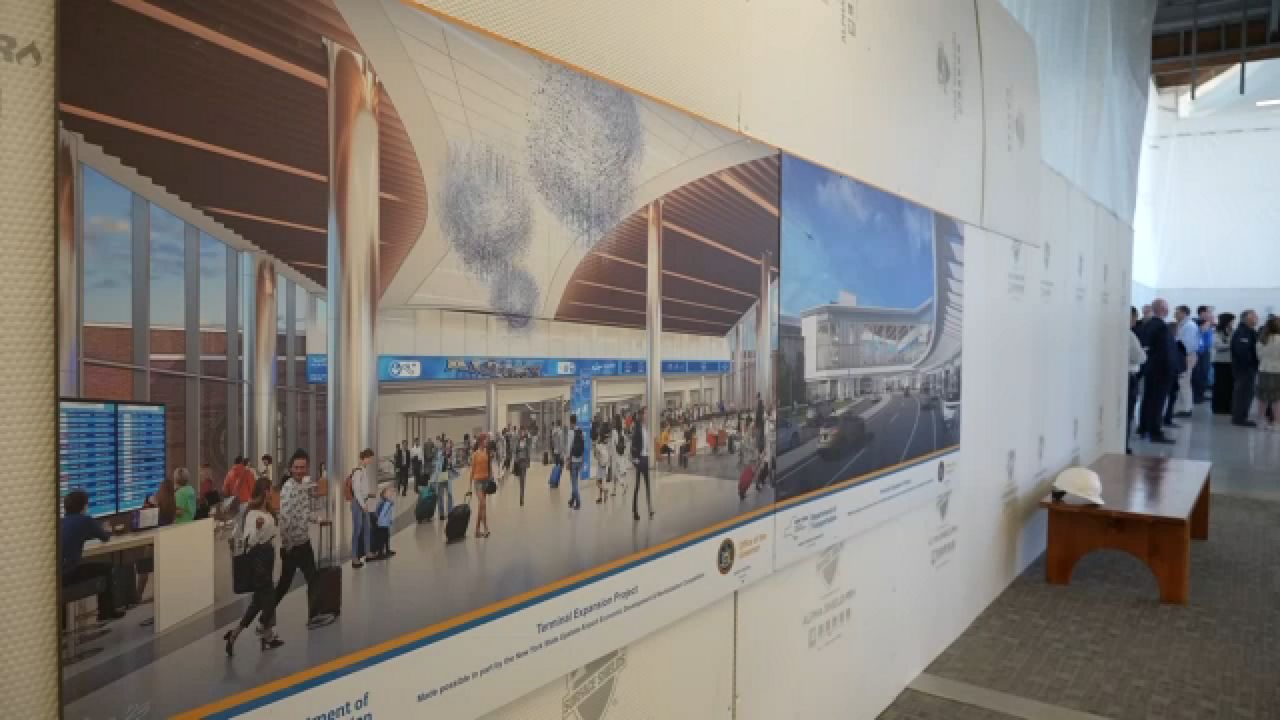 Albany International Airport unveils part of new departure hall