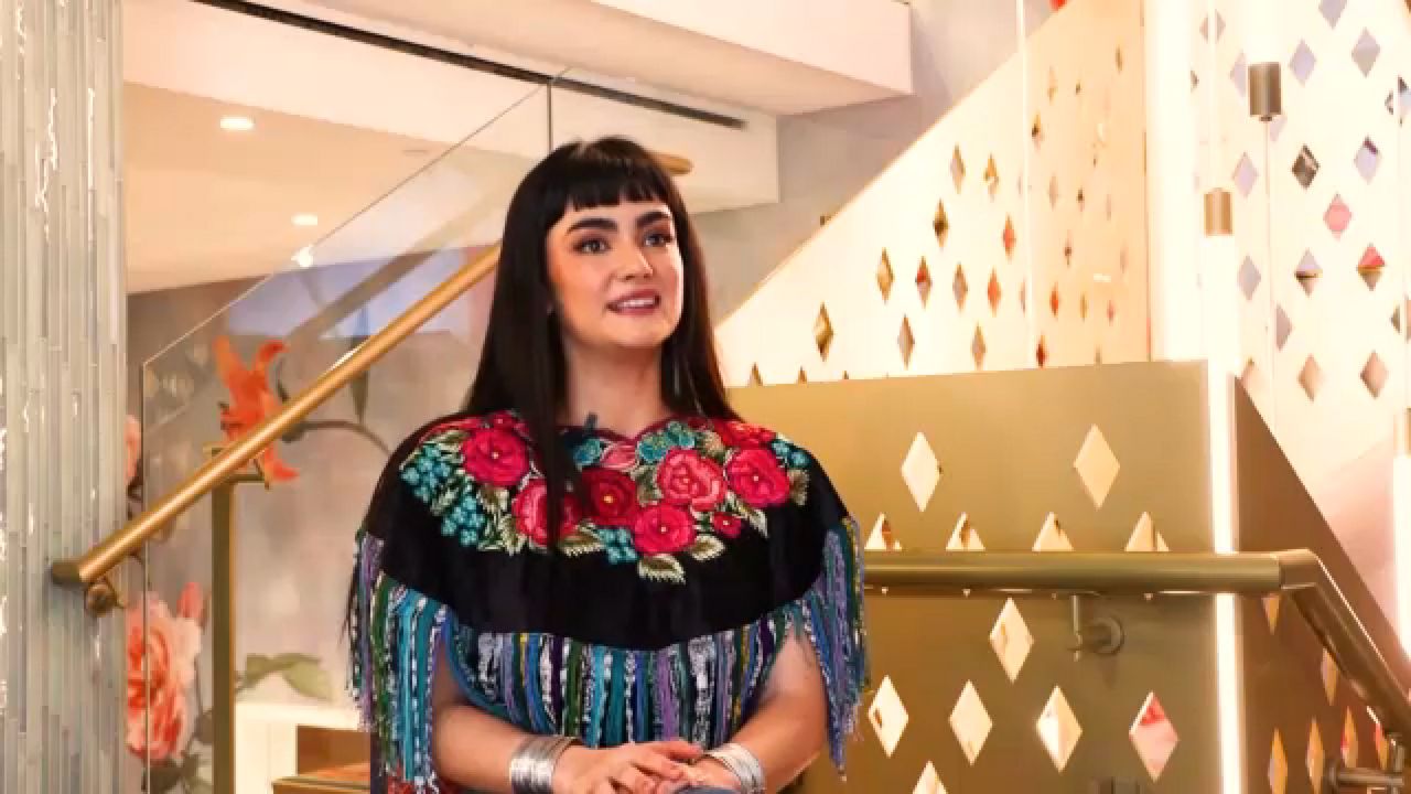 La actriz mexicana, Aline Mayagoitia.