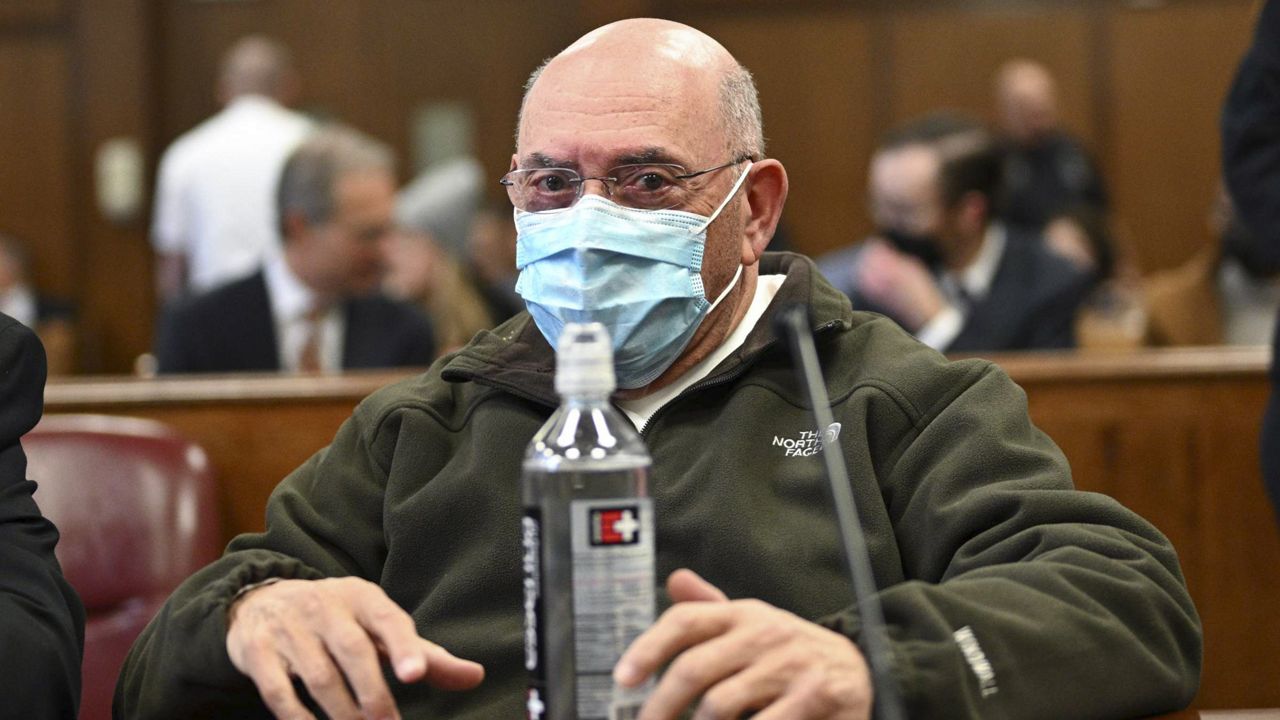 Former Trump Organization Chief Financial Officer Allen Weisselberg appears during his sentencing hearing in Manhattan Supreme Court, Jan. 10, 2023, in New York. (Curtis Means/DailyMail via AP, Pool)