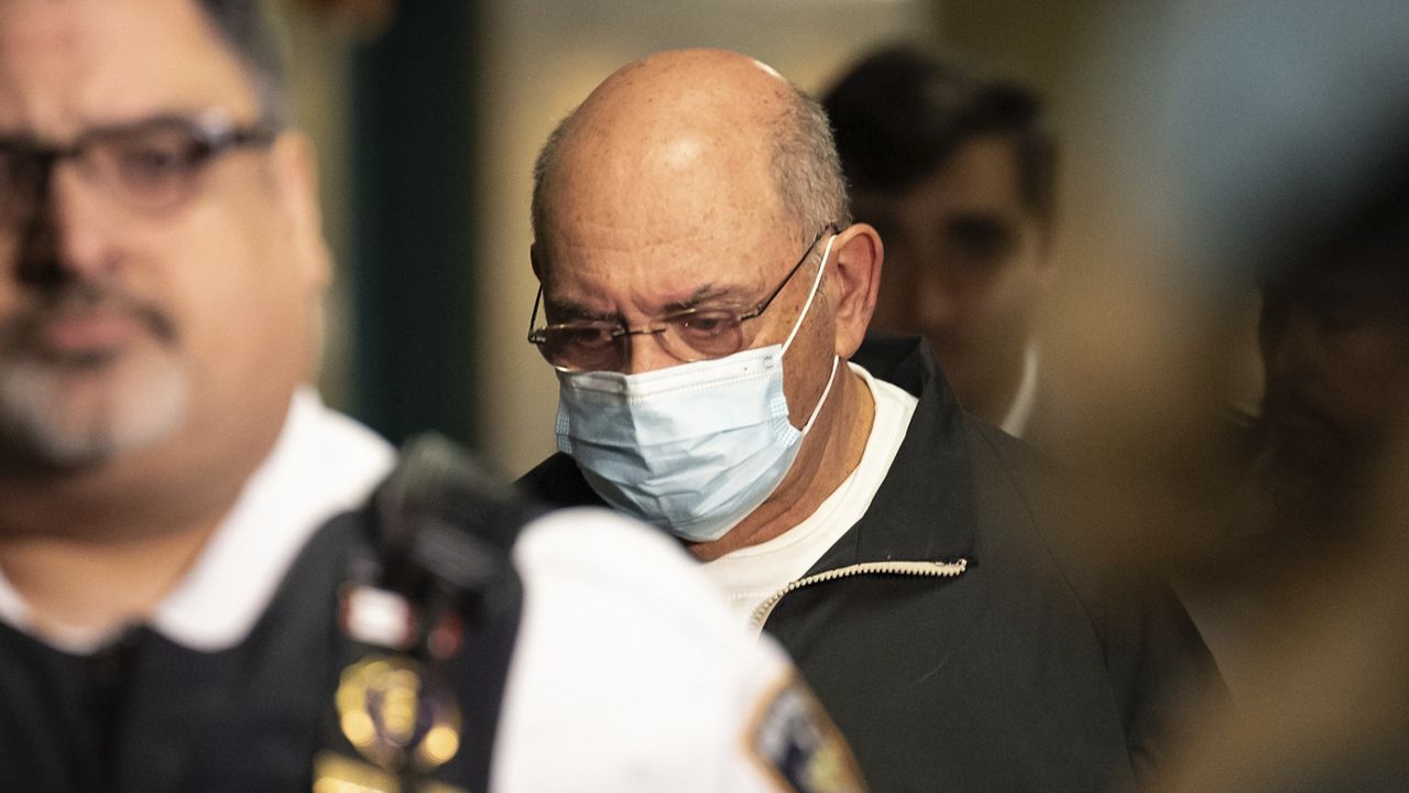 Allen Weisselberg, a former longtime executive in Donald Trump’s real estate empire, arrives at the court in New York, Wednesday, April. 10, 2024. (AP Photo/Yuki Iwamura) 