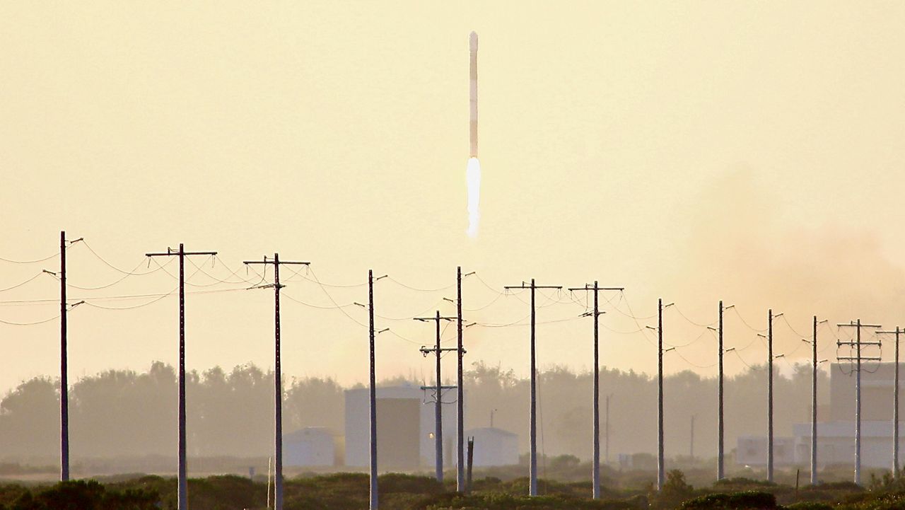 The first Alpha was launched from Vandenberg on Sept. 2, 2021, but did not reach orbit. (AP Photo/Matt Hartman)