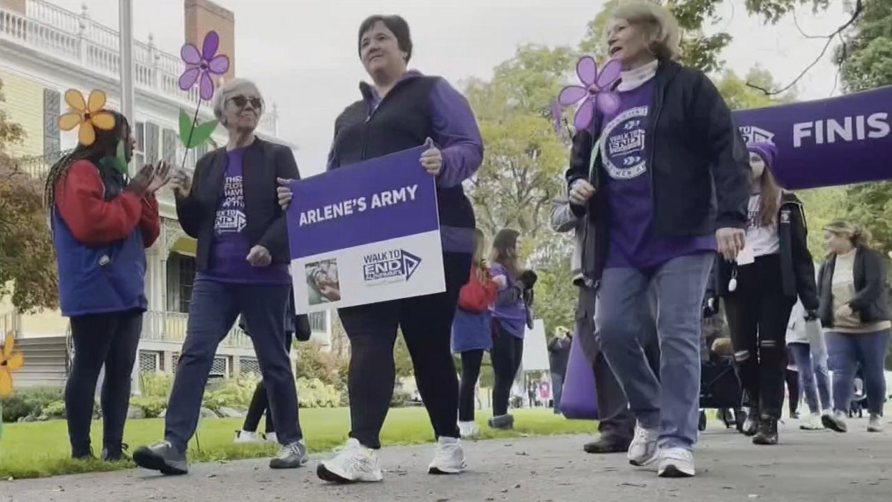 Participants in the Walk to End Alzheimer's in Canandaigua from 2022 (Spectrum News 1/Halena Sepulveda) 