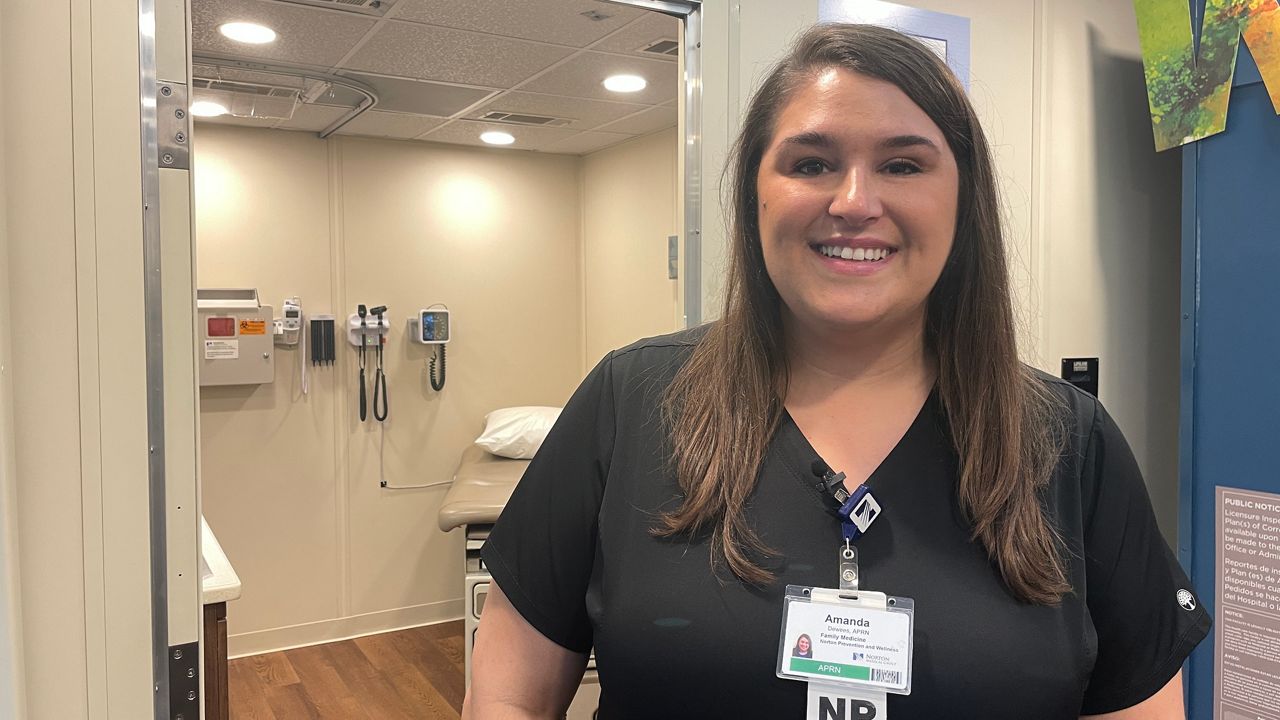Nurse Practitioner Amanda Deweese has worked in the mobile primary care truck for about a year (Spectrum News 1/Mason Brighton)