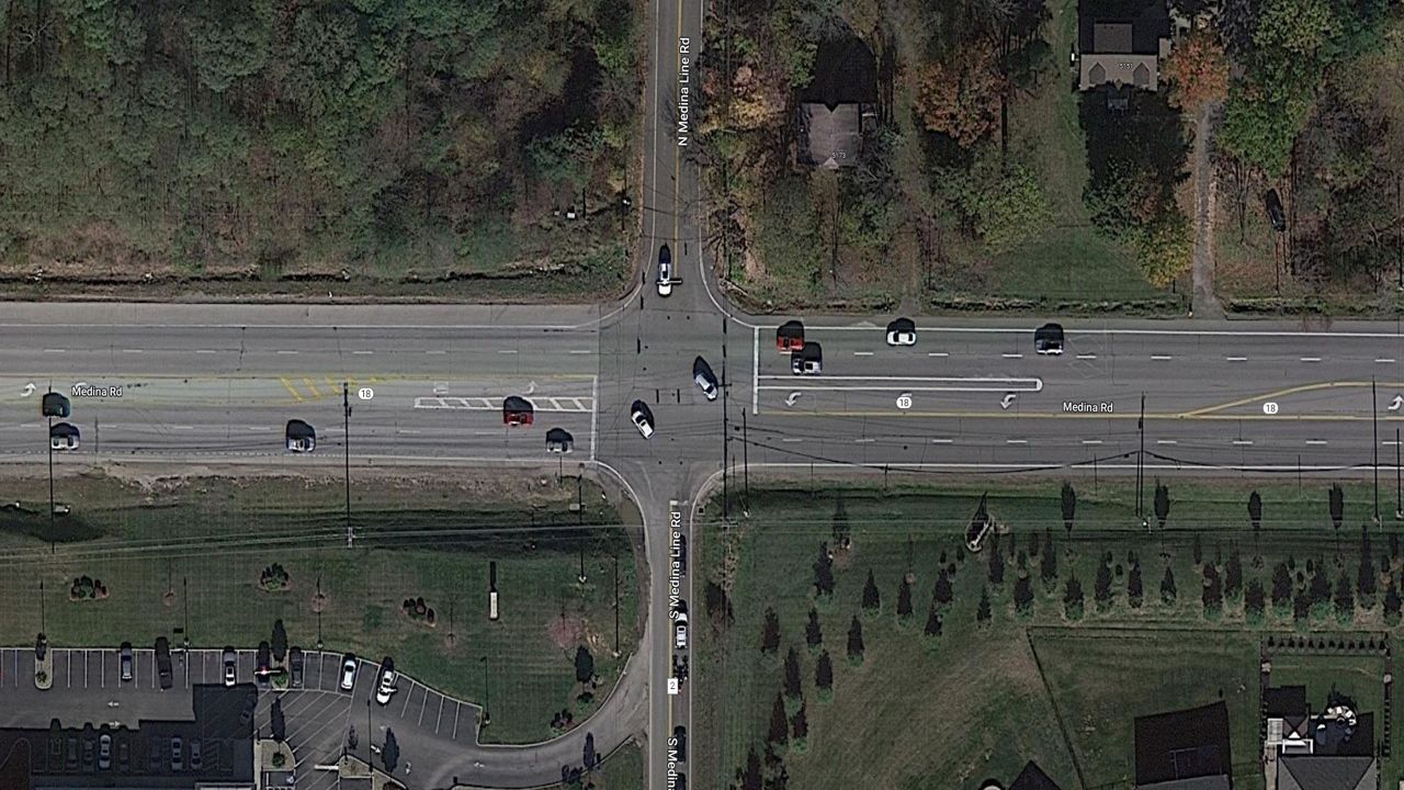 The intersection of Medina Road and Medina Line Road is one of the highest crash areas in the region.