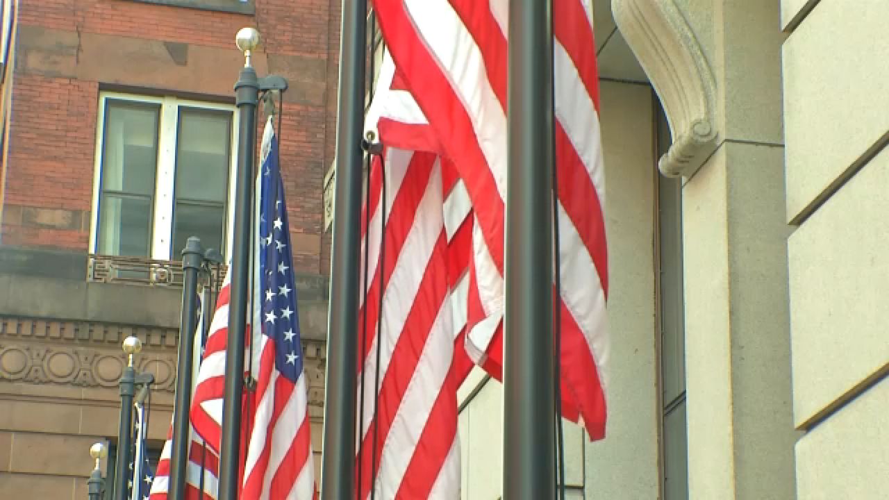 American flags (Spectrum News 1)