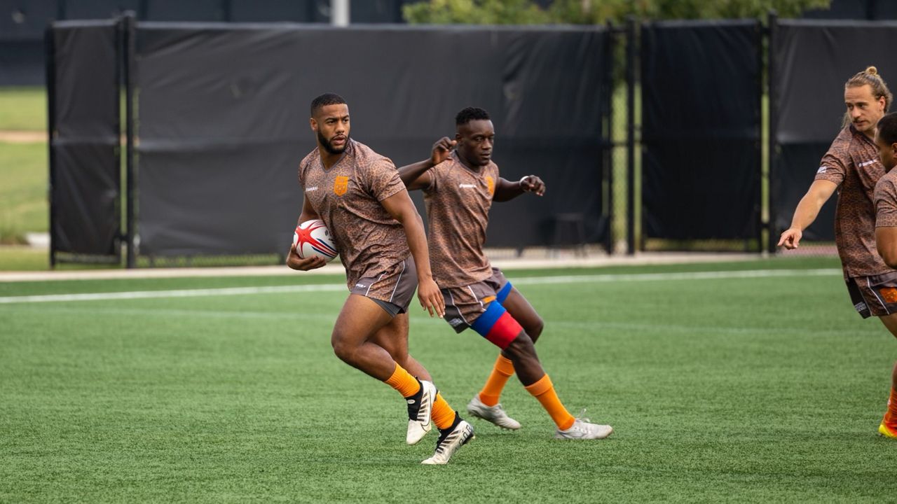 Amir Lancaster takes the pitch in pro-rugby tournament