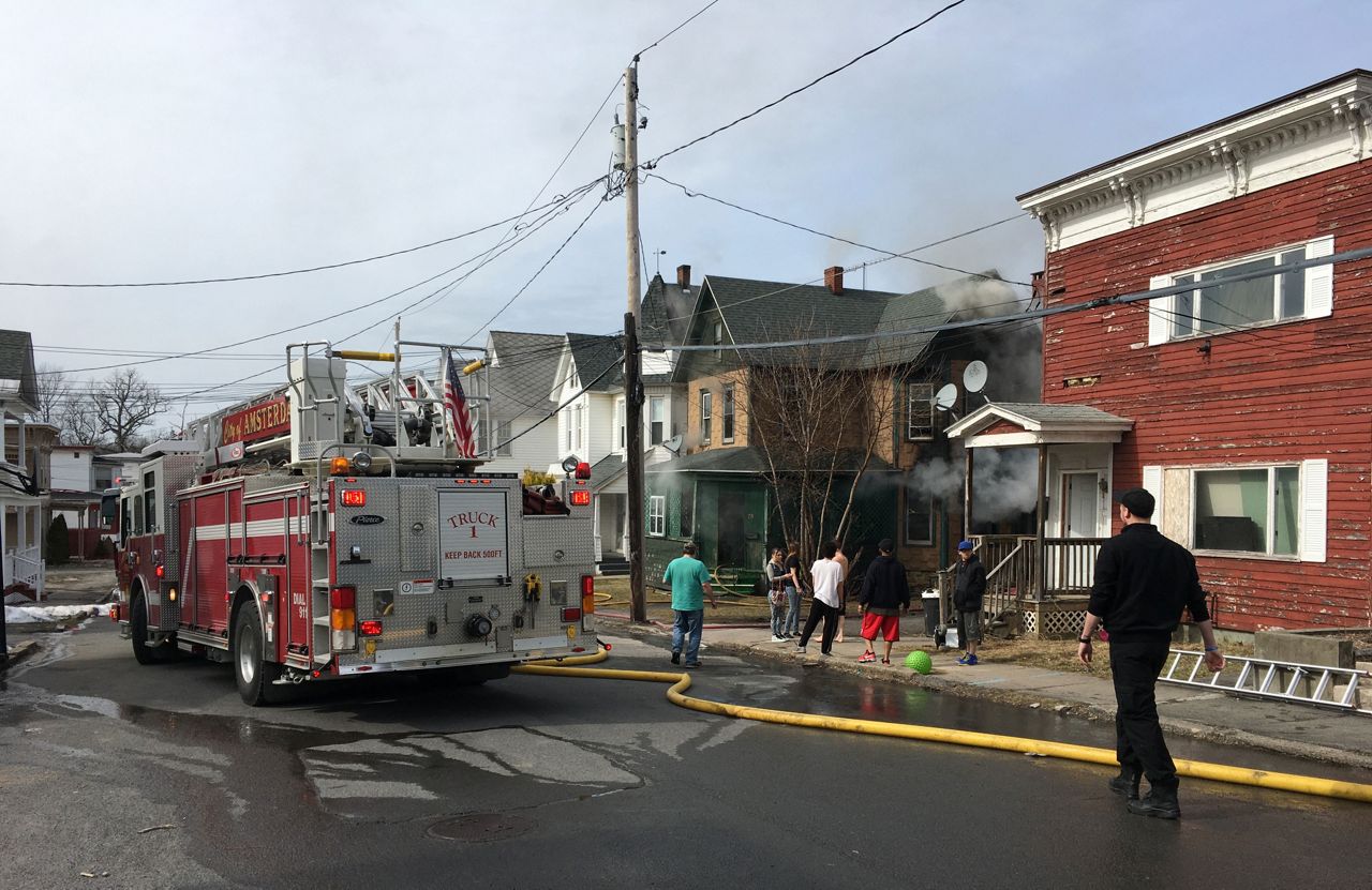 Three Inside Amsterdam House That Catches Fire