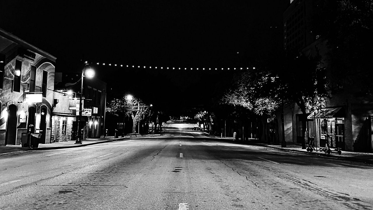 Empty downtown Austin street. (Courtesy: Andrei Matei)