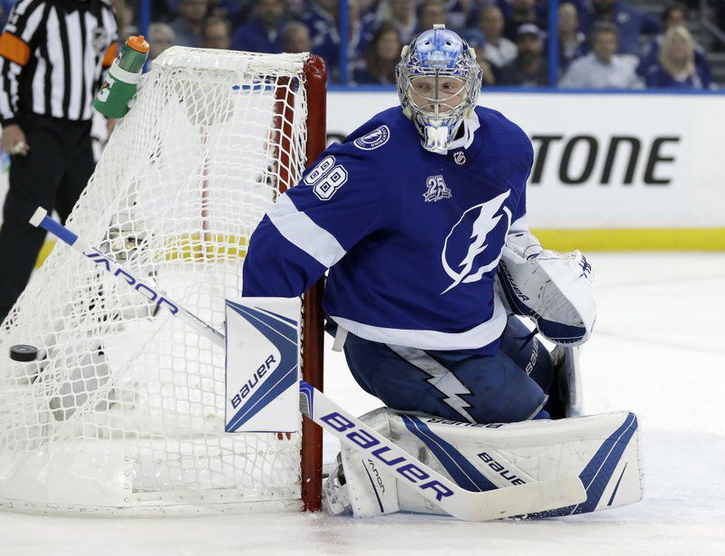 Game 2 is Sunday night at Amalie Arena, where Tampa Bay also lost Game 1 in the second round against Boston.