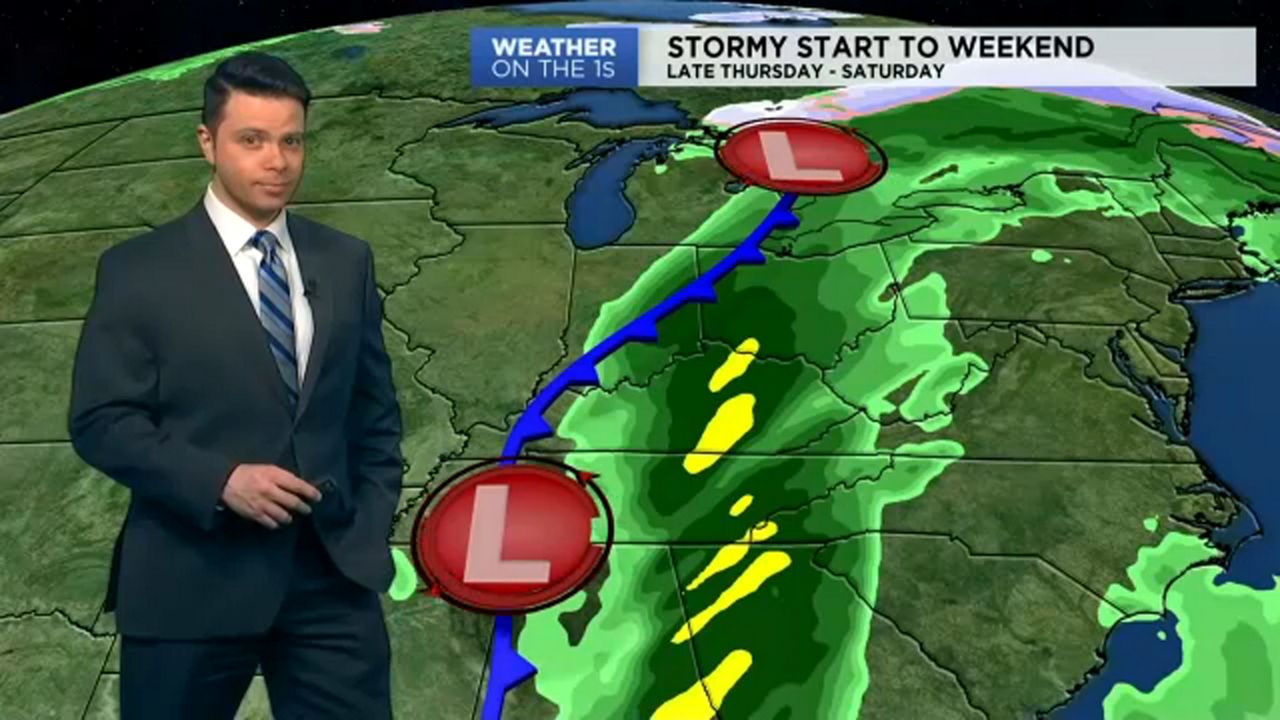 Rain, heavy at times Wednesday