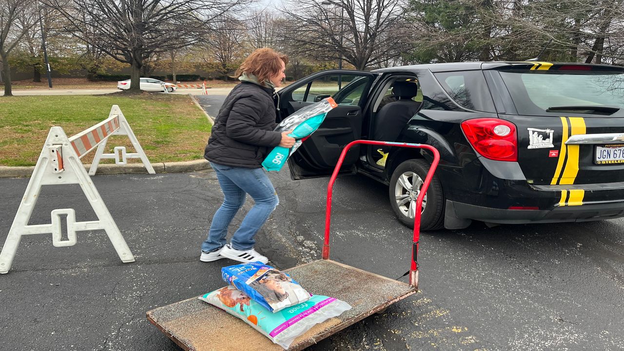 Summit County Animal Control hosted a drive-thru pet-food and supplies pantry in December. (Photo courtesy of Summit County)