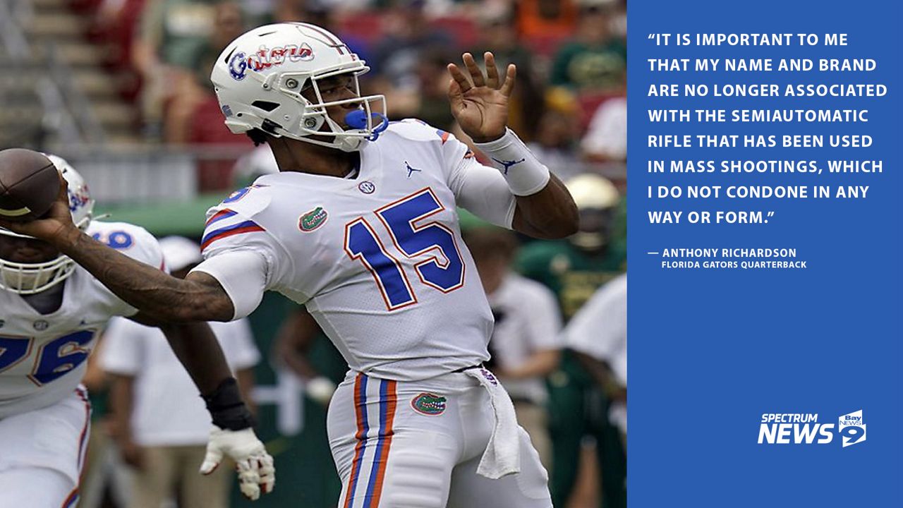 Florida Gators QB Anthony Richardson to no longer use 'AR-15' nickname