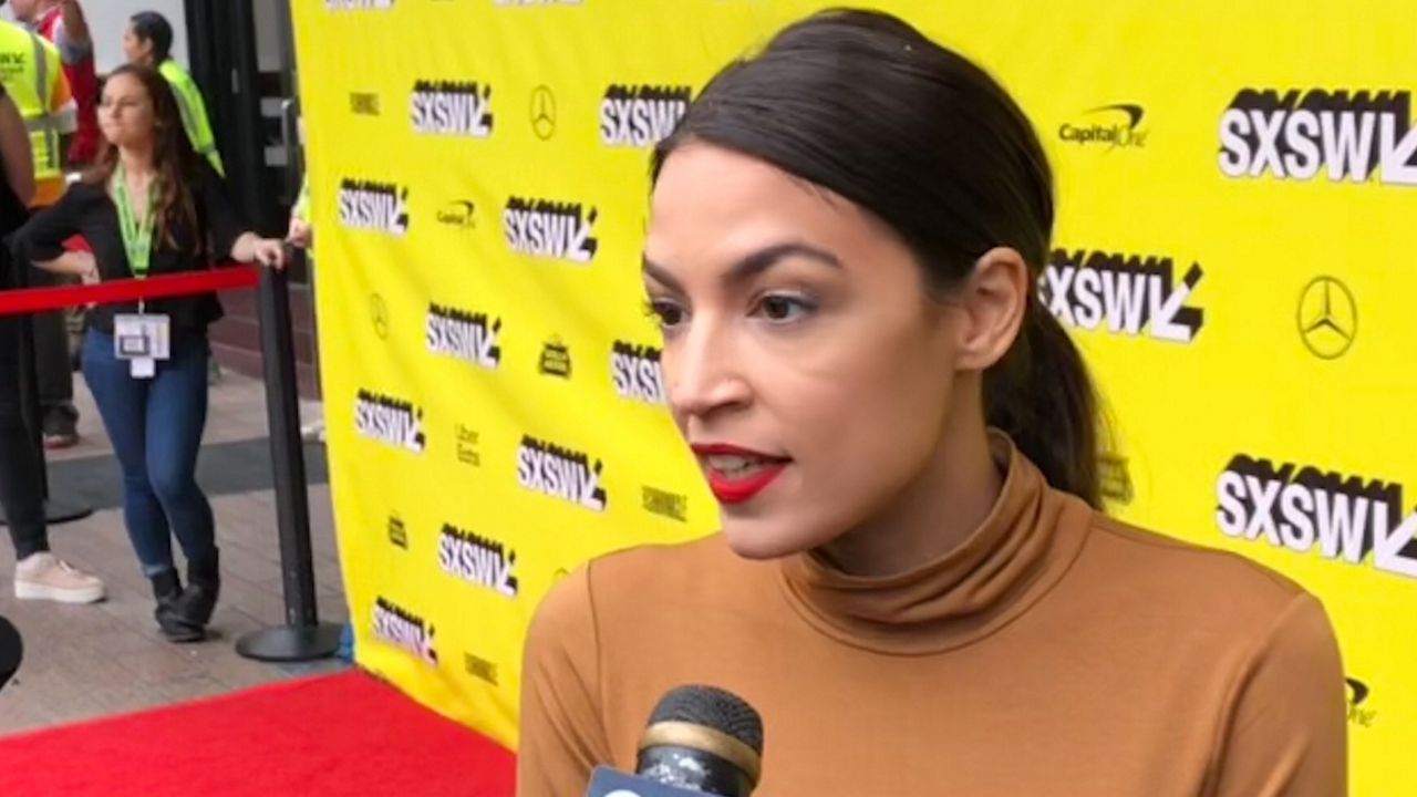 Photo of Rep. Alexandria Ocasio-Cortez at SXSW 2019 (Spectrum News)