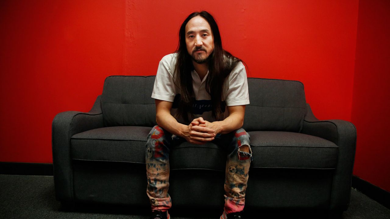 DJ Steve Aoki. (Image courtesy of Associated Press)