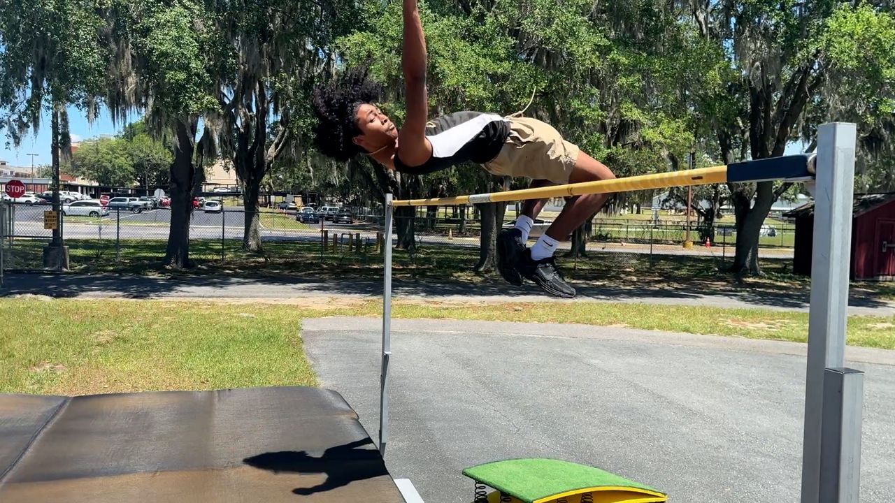 Braelin Cobb raises the bar all the way to high jump state championship