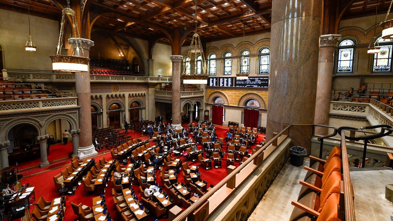 The Assembly chamber inside the state Capitol