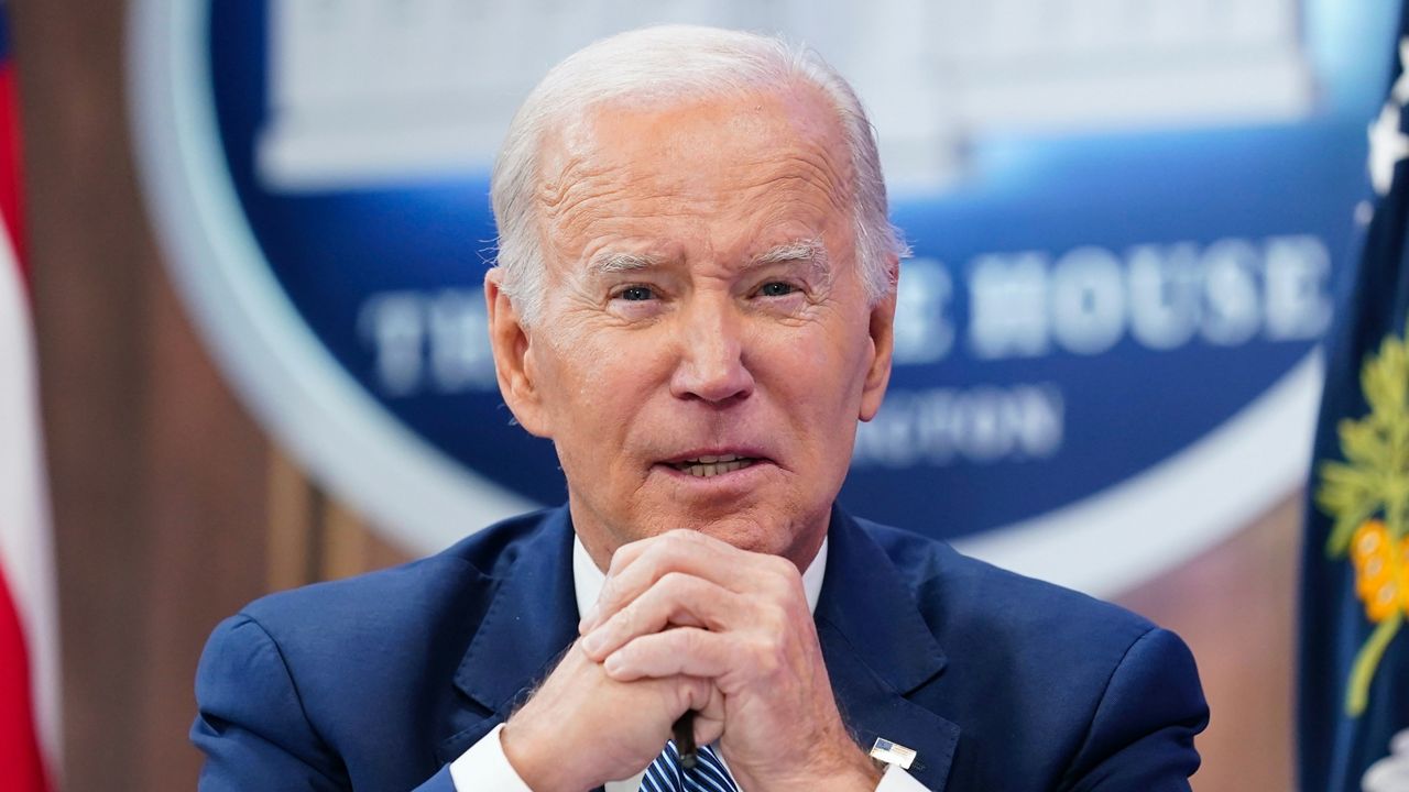 President Joe Biden speaks at the Summit on Fire Prevention and Control in the South Court Auditorium on the White House complex in Washington, Tuesday, Oct. 11, 2022. (AP Photo/Susan Walsh)