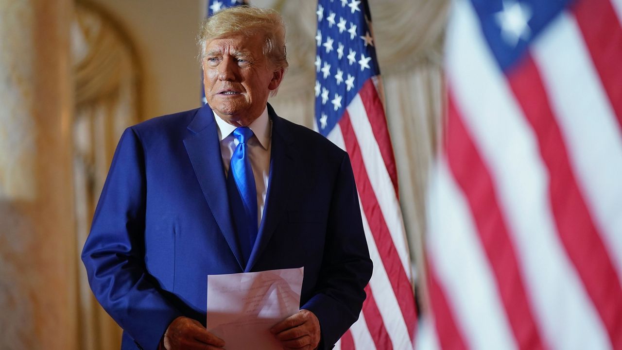 Donald Trump announced his third run for president Tuesday at Mar-a-Lago in Palm Beach, Fla. Andrew Harnik / AP