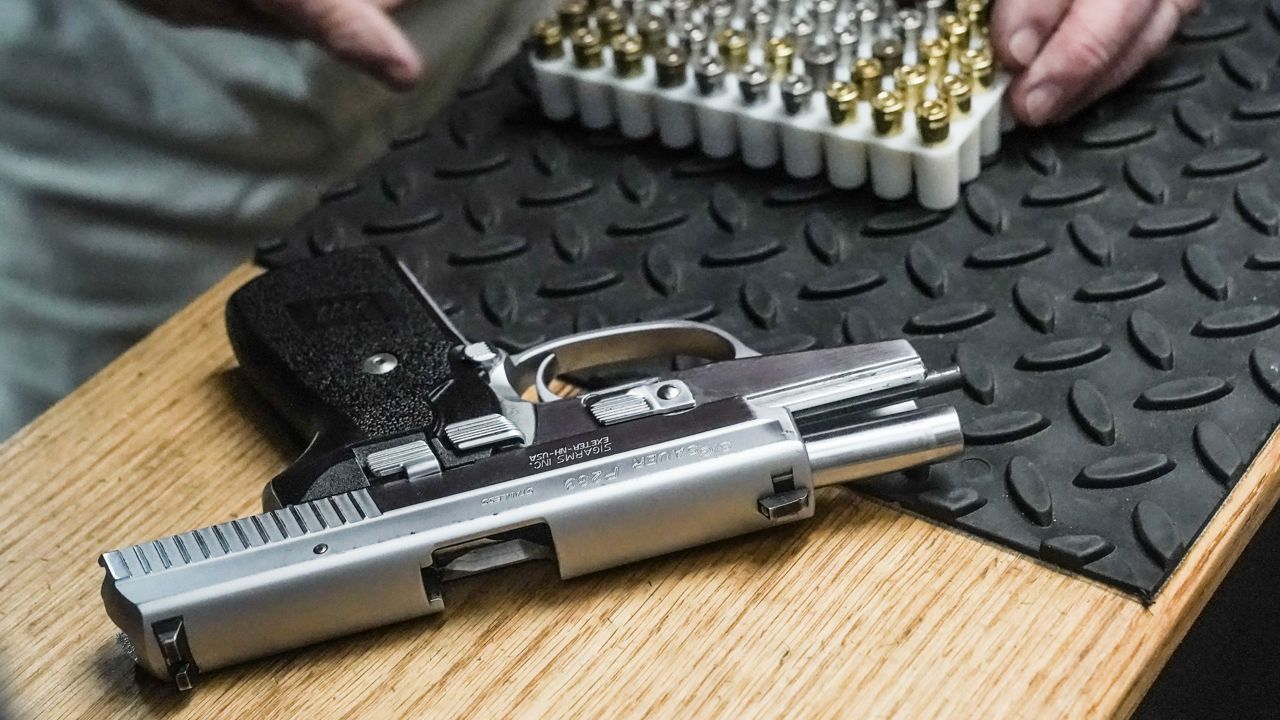 Picture of a handgun (Courtesy/AP)