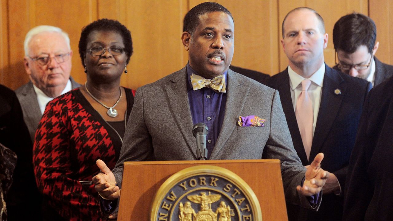 state senator kevin parker at press conference