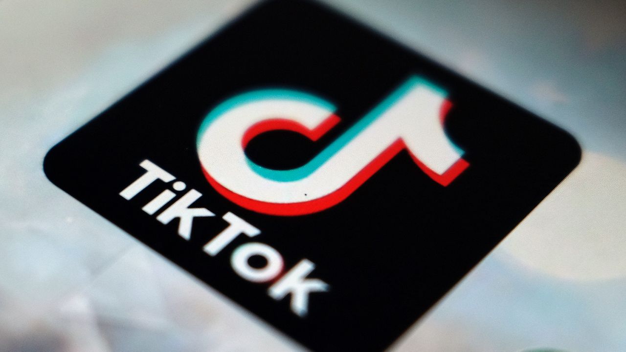 The TikTok app logo. (AP Photo/Kiichiro Sato, File)