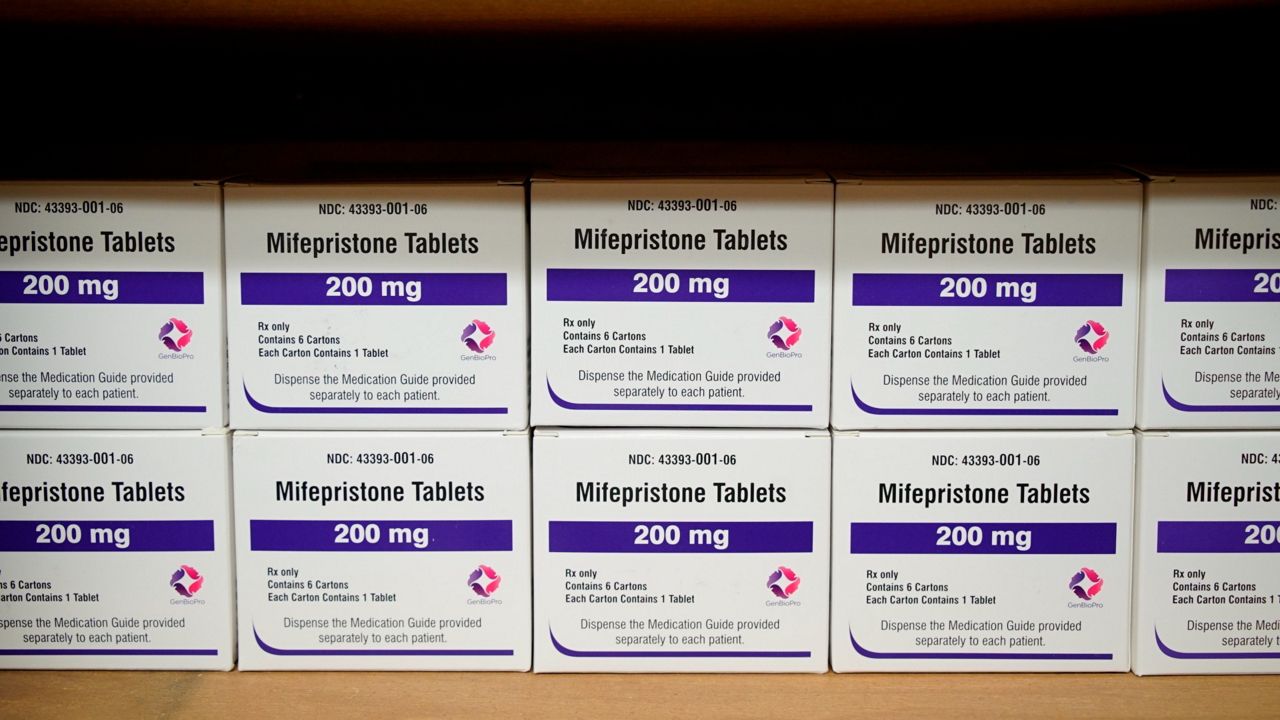 Boxes of the drug mifepristone. (AP Photo/Allen G. Breed)