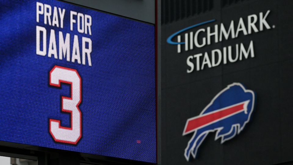 Bills say safety Damar Hamlin showing 'remarkable improvement'