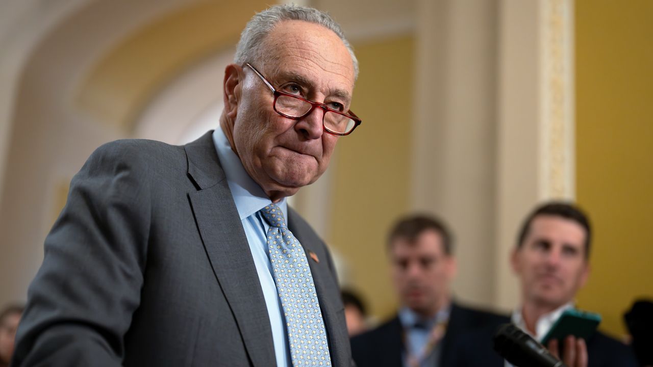 Senate Majority Leader Chuck Schumer and others are requesting a briefing on the source of recent “unmanned aerial system activity.” (AP Photo/J. Scott Applewhite)