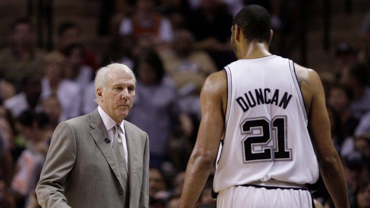 Popovich misses game to attend Duncan's Hall enshrinement