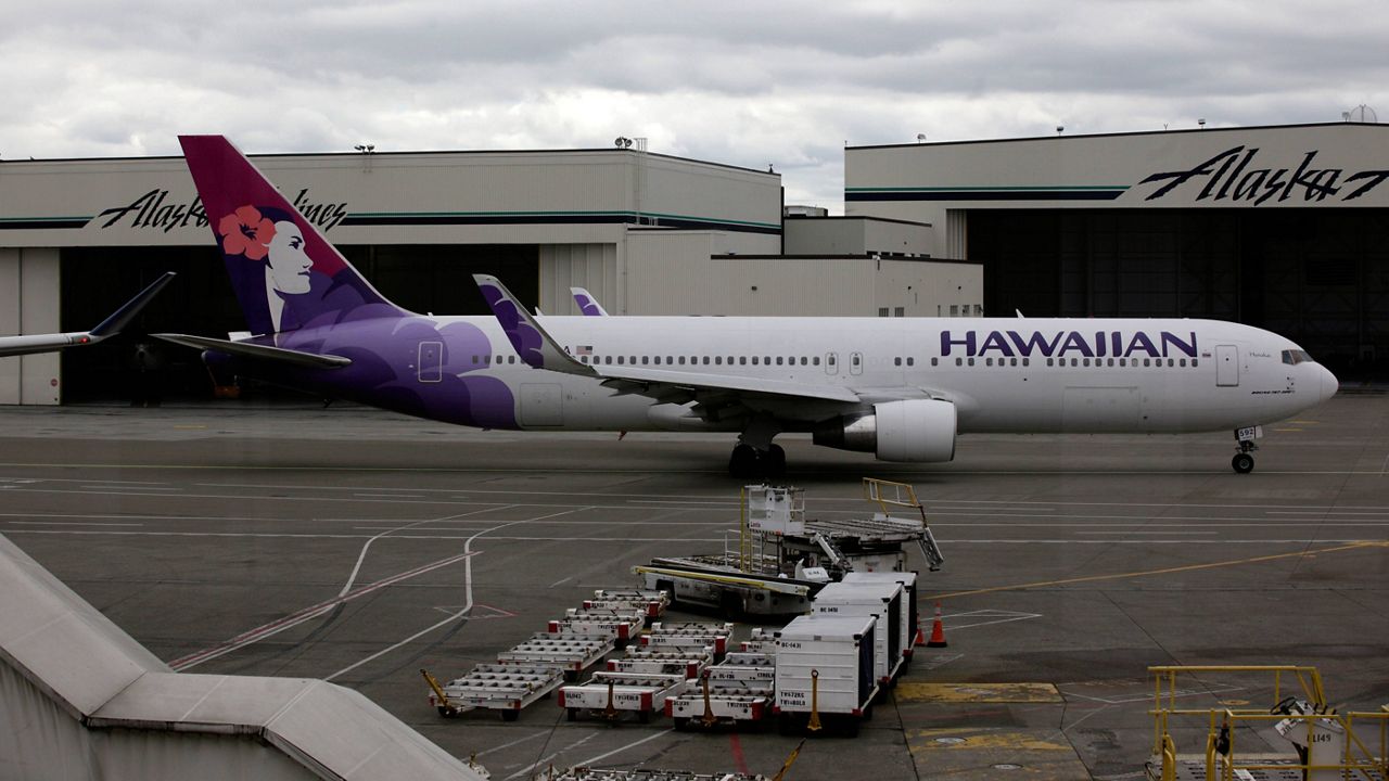 A Hawaiian Airlines plane. (AP Photo/Ted S. Warren)