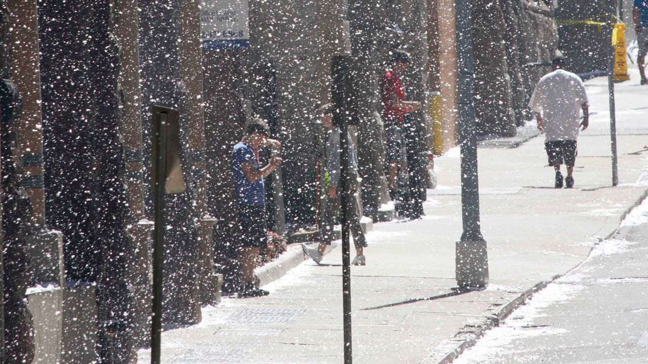 Faux snow on movie sets: How do they do it?