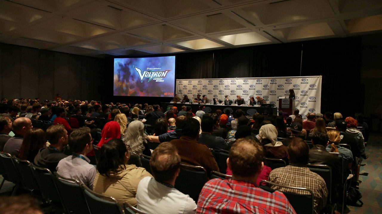 A general view of atmosphere seen at DreamWorks Animation "Voltron: Legendary Defender" Wondercon Presentation at Los Angeles Convention Center on Friday, March 25, 2016, in Los Angeles, CA. (Photo by Eric Charbonneau/Invision for DWA/AP Images)