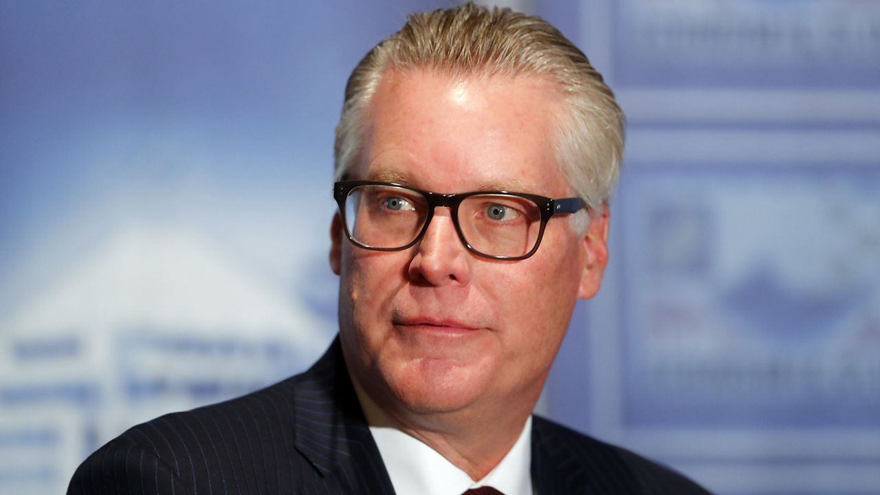 Ed Bastian, Chief Executive Officer, Delta Air Lines, speaks at the Economic Club of Detroit, Wednesday, Nov. 15, 2017 in Detroit. (AP Photo/Paul Sancya)