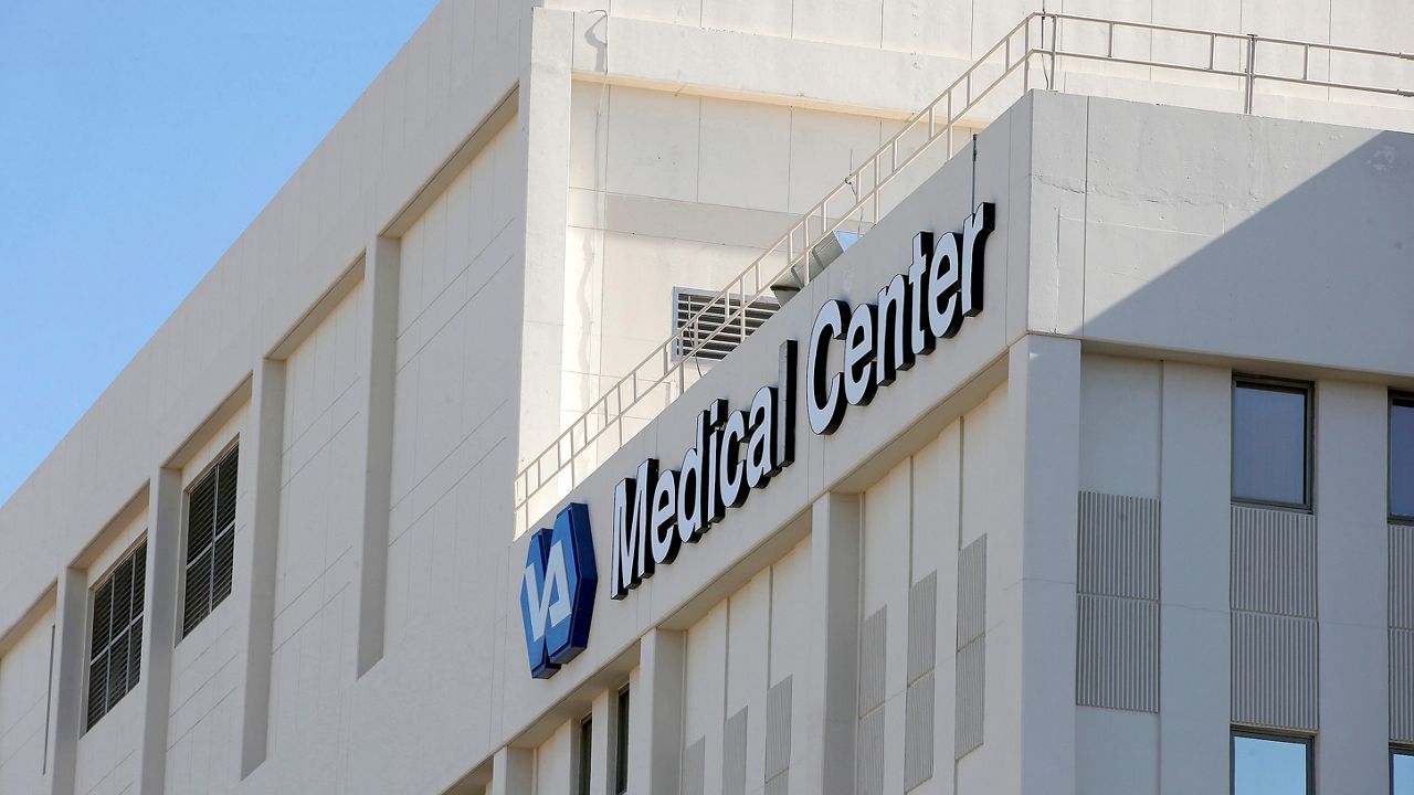 This April 28, 2014, file photo shows the Phoenix VA Health Care Center in Phoenix. (AP Photo/Ross D. Franklin, File)