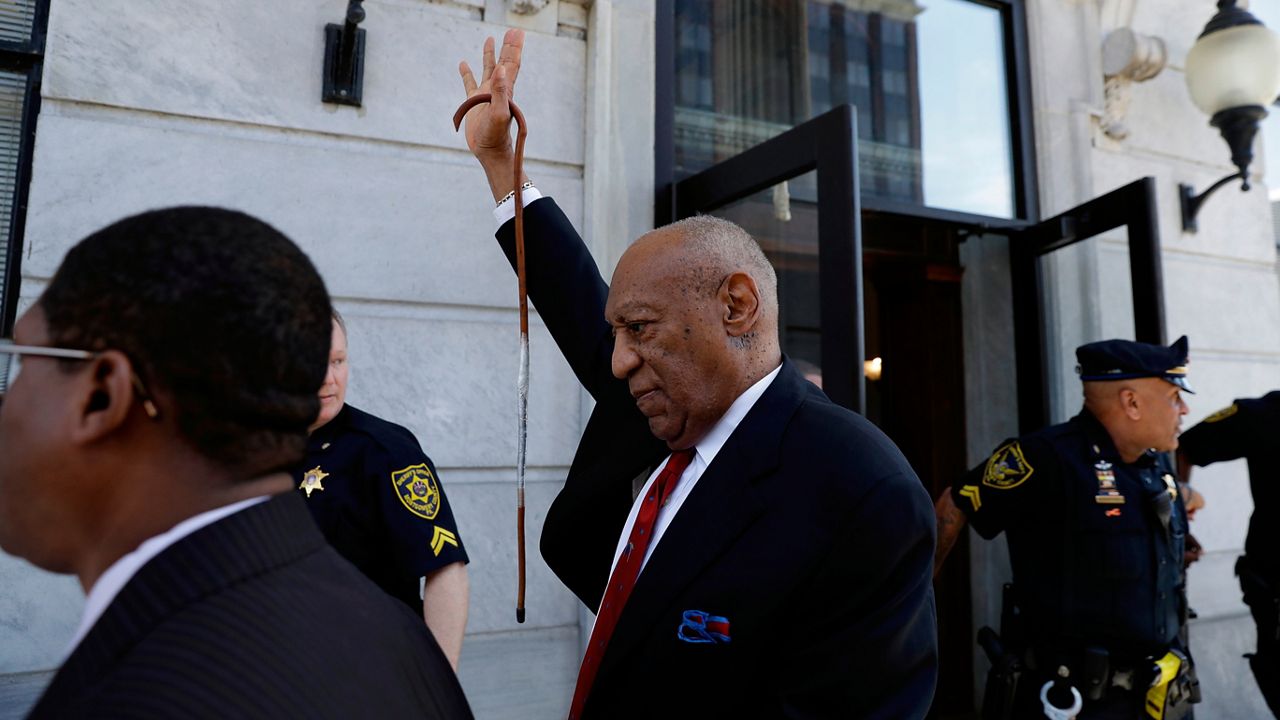 Bill Cosby departs after his sexual assault trial, Thursday, April 26, 2018, at the Montgomery County Courthouse in Norristown, Pa.(AP Photo/Matt Slocum)