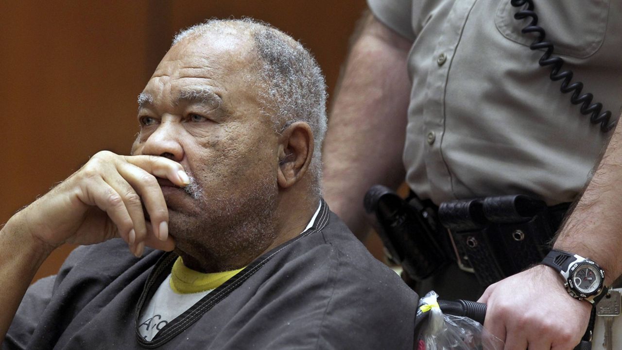 In this March 4, 2013, file photo, Samuel Little appears at Superior Court in Los Angeles. (AP Photo/Damian Dovarganes, File)