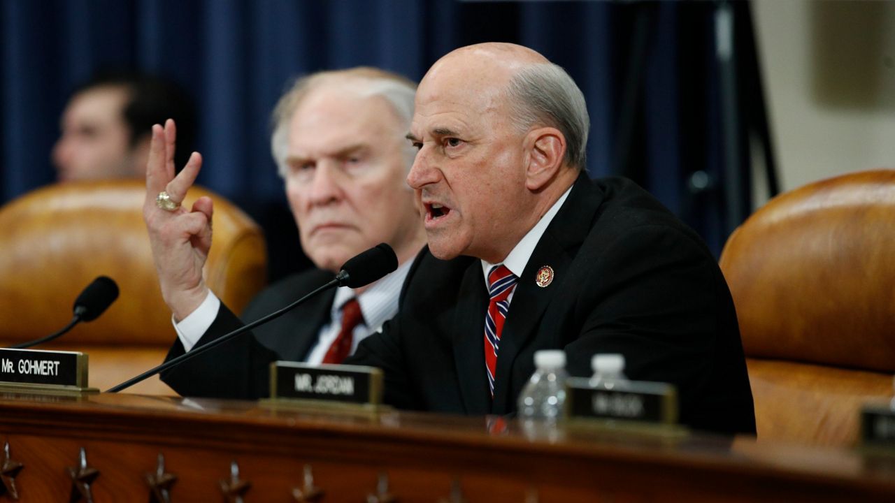 Rep. Louie Gohmert, R-Texas, gives his opening statement during a House Judiciary Committee markup of the articles of impeachment against President Donald Trump, Wednesday, Dec. 11, 2019. (AP Photo/Patrick Semansky)