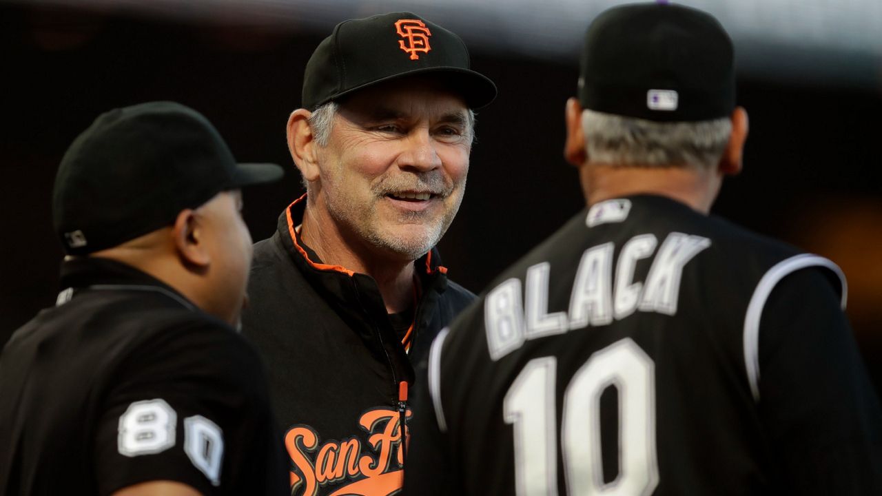 MLB on X: Bruce Bochy is 4 wins away from leading his third different  franchise to the #WorldSeries!  / X