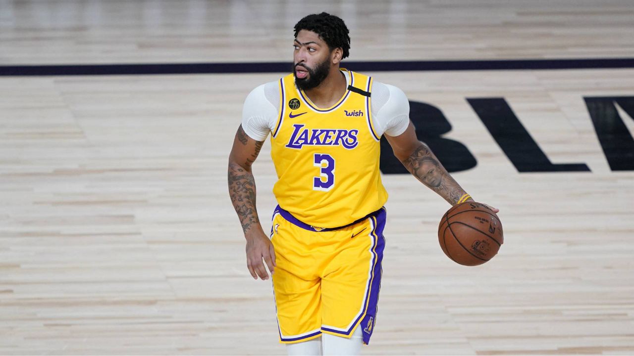 The Lakers (52-18) have one more game before playoffs begin. Who they face next week won’t be known for several more days. (AP Photo/Ashley Landis, Pool)