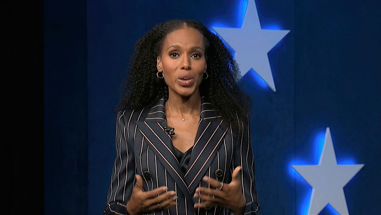 Kerry Washington moderates night three of the 2020 Democratic National Convention (DNC via AP)