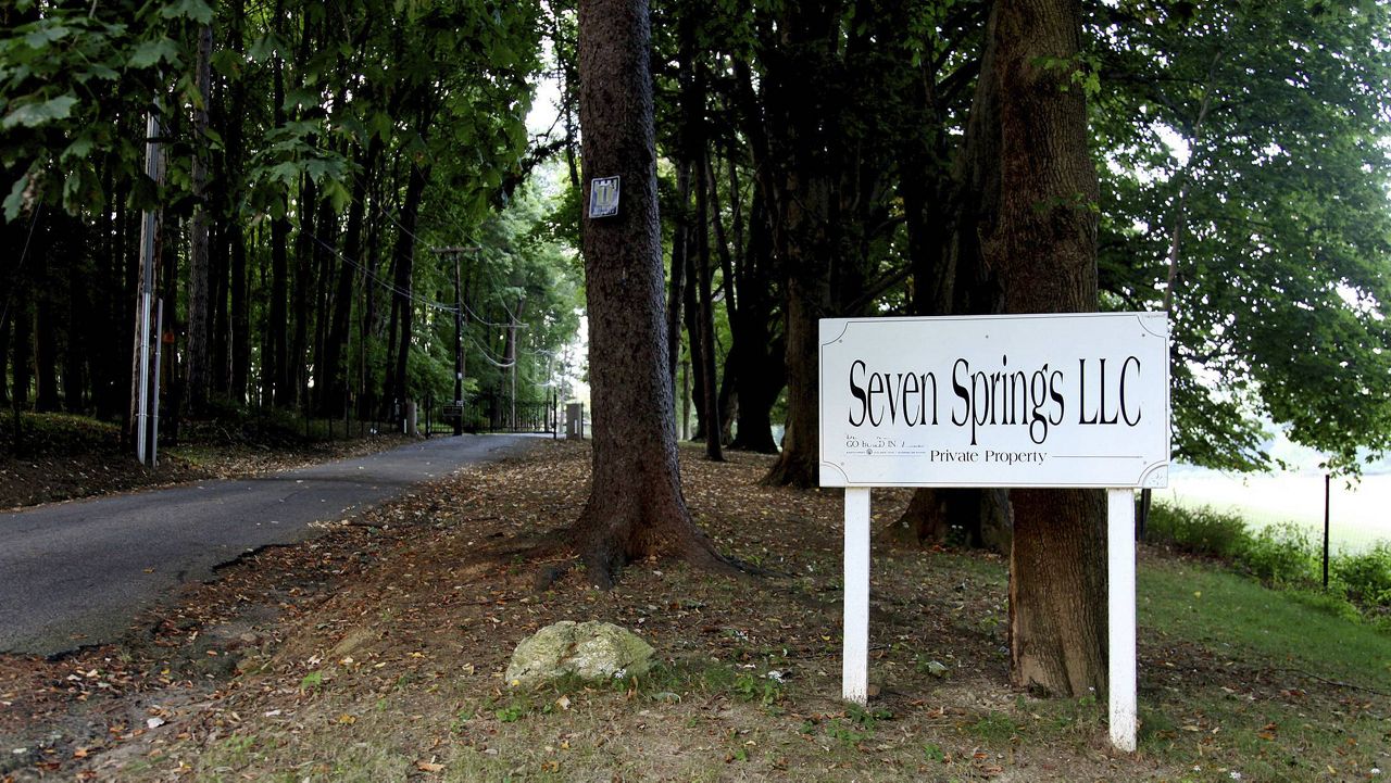 The entrance to Seven Springs LLC, in Bedford, N.Y., a property owned by the Trump family (AP Photo/Craig Ruttle, File)